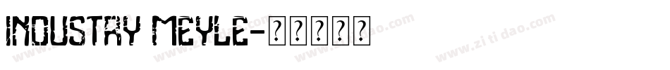 industry meyle字体转换